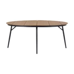Lisomme Soy Ronde Tuintafel Polywood Zwart- Ø 178 Cm