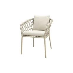 Sara Dining Tuinstoel - Rope/Latte - Zandkleur