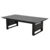 Hioshop Iris Tuintafel Verstelbaar Zwart- Donkergrijs