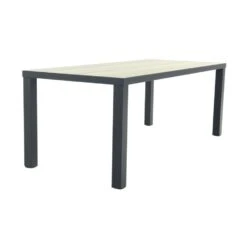 VDG Nola Tuintafel 210x90 Cm. - Antraciet/Houtlook