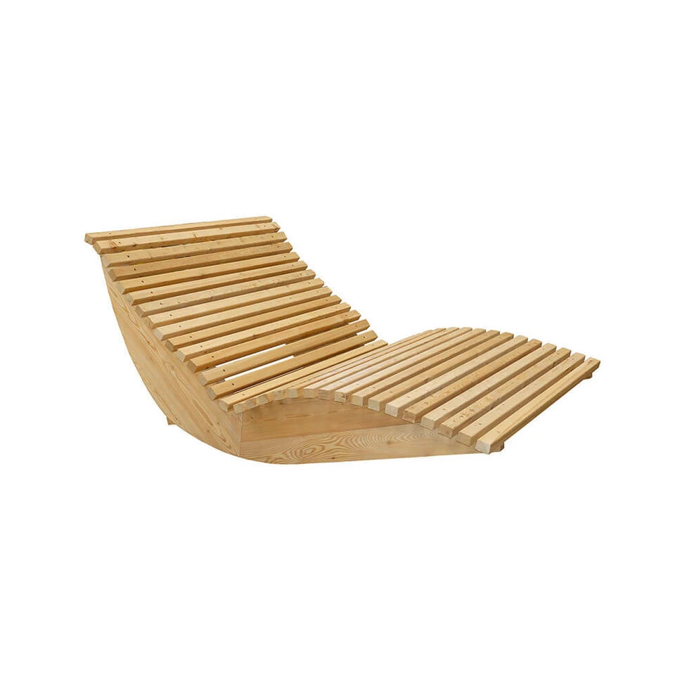 Merkloos HOME DELUXE Wave Houten Ligstoel WOLGA - 120 Cm 1 Merkloos HOME DELUXE Wave Houten Ligstoel WOLGA - 120 Cm