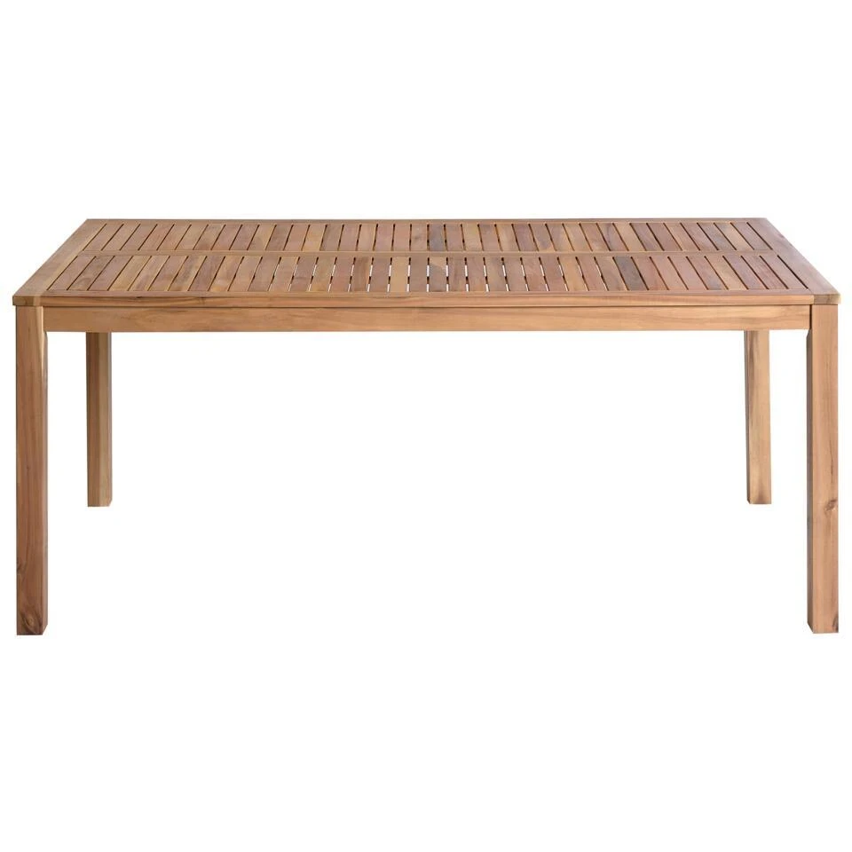 OMBRIANO - Tuintafel - Lichtbruin - 180 X 90 Cm - Acaciahout 5 OMBRIANO - Tuintafel - Lichtbruin - 180 X 90 Cm - Acaciahout - Afbeelding 5