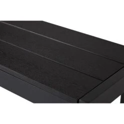 Lisomme Dylan Tuinbank Zwart - 132 X 30 Cm -Beliani Winkel 106865cc53dd4d3aaf88a7532b709272