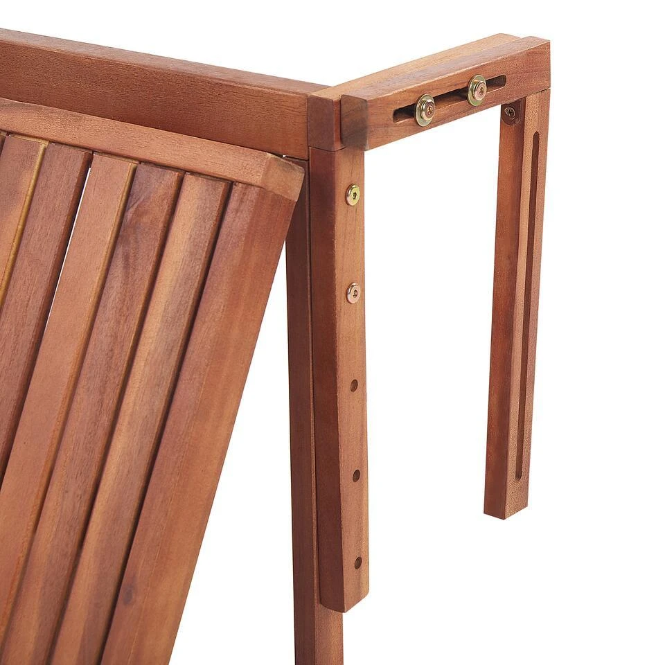 UDINE - Tuintafel - Donkere Houtkleur - 69 X 70 Cm - Acaciahout 12 UDINE - Tuintafel - Donkere Houtkleur - 69 X 70 Cm - Acaciahout - Afbeelding 12