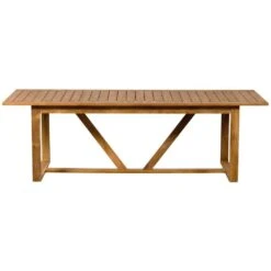 WOOOD Beaver Tuintafel - Teak - Naturel - 75x240x90 -Beliani Winkel 116eab81496b4ee9a5ddb030a3a82e09
