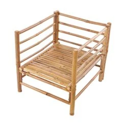 CERRETO - Tuinstoel - Taupe - Bamboe -Beliani Winkel 11e40e92ba6d4956b6ff64c1628638d8