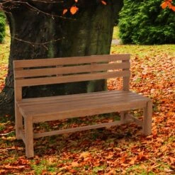 CLP Teakbank Augusta 120 Cm -Beliani Winkel 124e47073ef64b6e92a1ffd0f3f8ad80