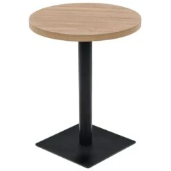 VidaXL - Eetkamertafel - Beige - MDF - Ø 60 X 75 Cm