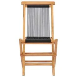 VidaXL Tuinstoelen Inklapbaar 2 St Massief Teakhout En Touw -Beliani Winkel 1274961407 0102