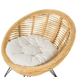 MARATEA - Tuinstoel Set Van 2 - Lichtbeige - Rotan -Beliani Winkel 12c54aacf86341008c522d0a6fe2103c