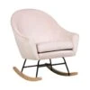 Beliani Schommelstoel OXIE - Roze Fluweel