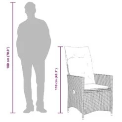 VidaXL - Tuinstoel - Zwart - Poly Rattan - 2 Stuks -Beliani Winkel 13950390c37648a4942b0093b65f7ef5