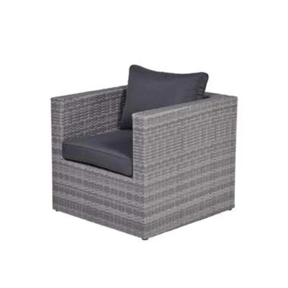 Garden Impressions Lyon Lounge Stoel Grijs 2 Garden Impressions Lyon Lounge Stoel Grijs - Afbeelding 2