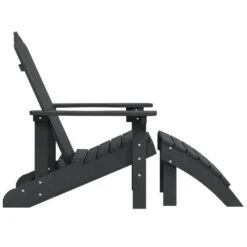 VidaXL - Tuinstoel Adirondack - Antraciet - Polyetheen - Met Voetenbank -Beliani Winkel 140ca16251bb4b0580df1062a32d26ef