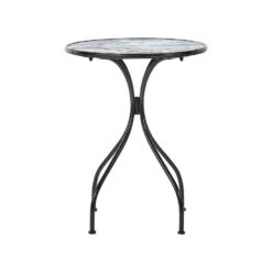 COZZANA - Tuintafel - Zwart - Metaal -Beliani Winkel 155726692b1e4044b5a92c0215f74362