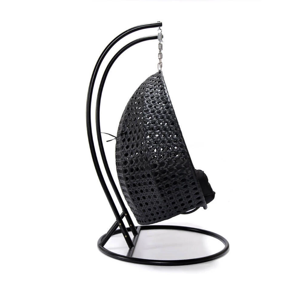 Merkloos HOME DELUXE Polyrotan Hangstoel TWIN Zwart Met Regenhoes 5 Merkloos HOME DELUXE Polyrotan Hangstoel TWIN Zwart Met Regenhoes - Afbeelding 5