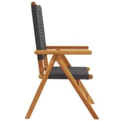 VidaXL - Verstelbare Tuinstoelen - Zwart - Poly Rattan En Hout Zwart - 4 Stuks 14 VidaXL - Verstelbare Tuinstoelen - Zwart - Poly Rattan En Hout Zwart - 4 Stuks -Beliani Winkel 15bf2699872b4b68be0ac7967c367d42