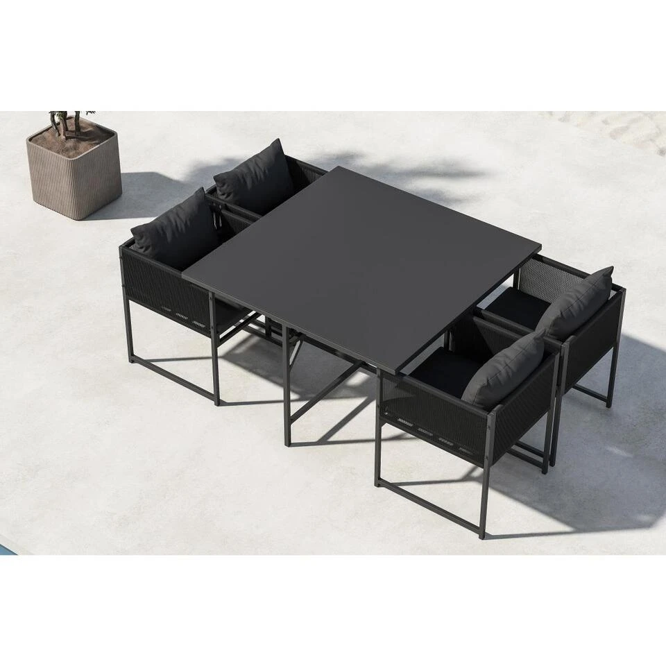 Svea - Isabella Eettafelset - Zwart 2 Svea - Isabella Eettafelset - Zwart - Afbeelding 2