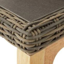 Tectake Wicker Bartafel Lovas Met 6 Stoelen Latina, Natuur -Beliani Winkel 1678ad26d1bb4c5abdee314dc48da571