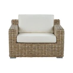 ARDEA - Tuinstoel Set Van 2 - Natuurlijk - Rotan -Beliani Winkel 179ce218564646c08cf724a10742ae8a