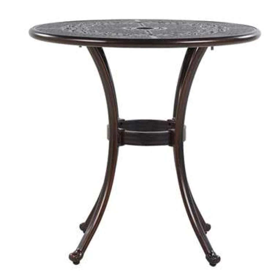 Beliani Tuintafel BOVINO - Bruin Aluminium 1 Beliani Tuintafel BOVINO - Bruin Aluminium