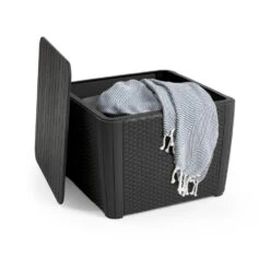 Keter Luzon Plus Opbergtafel - 57x57x43cm - Grafiet -Beliani Winkel 1814333648 0102