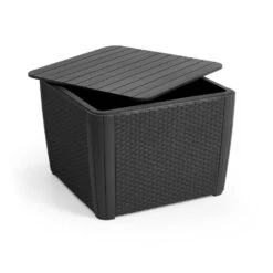 Keter Luzon Plus Opbergtafel - 57x57x43cm - Grafiet -Beliani Winkel 1814333648 0103