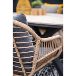 Set Van 4 - Garden Impressions Margriet Tuinstoel - Naturel -Beliani Winkel 188f976a0cc84d569afa0e252416b778