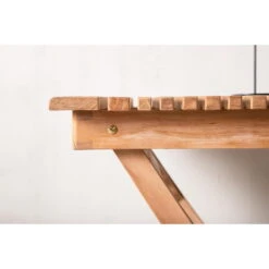 Fjôrd Bistrotafel Naturel Teakhout - 70x70x75cm - Ghana -Beliani Winkel 18eadb54ae294dfaad5c205b86fb7dbf