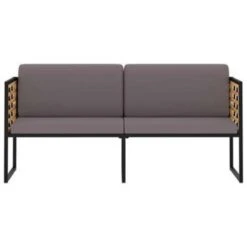 VidaXL Tuinbank Met Kussens 136 Cm Massief Acaciahout Donkergrijs -Beliani Winkel 18f88830431441e695ca3ecf0c2f62ac