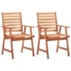 VidaXL Tuinstoelen 2 St Massief Acaciahout