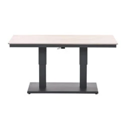 Garden Impressions Brugge Verstelbare Loungetafel 150x87 Cm - Donker Grijs -Beliani Winkel 19f506a04e9c4d48afdcacd2f6fea194