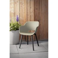 Keter Noa Tuinstoel - 2 Stuks - 55x56.5x80cm - Metalen Onderstel - Zand -Beliani Winkel 1afa1f35c52f4ffd9ab1775f6a92894e