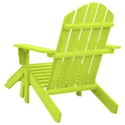 VidaXL - Tuinstoel Adirondack - Groen - Hout - Met Voetenbank -Beliani Winkel 1bb204c6618543a889b81b6c2478a684