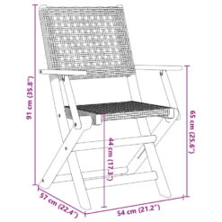 VidaXL - Tuinstoelen - Grijs - Massief Acaciahout En Poly Rattan - 2 Stuks -Beliani Winkel 1c41904b52504740ae53e4b57ee7775b