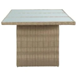 VidaXL - Tuintafel - Bruin - Glas En Poly Rattan - 200x100x74 Cm -Beliani Winkel 1c8d6708ae2c42b0bd80a1cd4d5ff957