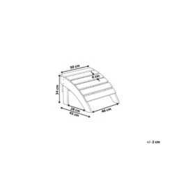 Beliani Voetenbankje ADIRONDACK - Lichte Houtkleur Kunsthout -Beliani Winkel 1cb65d89849d4e14a3c2ea8858ffd361