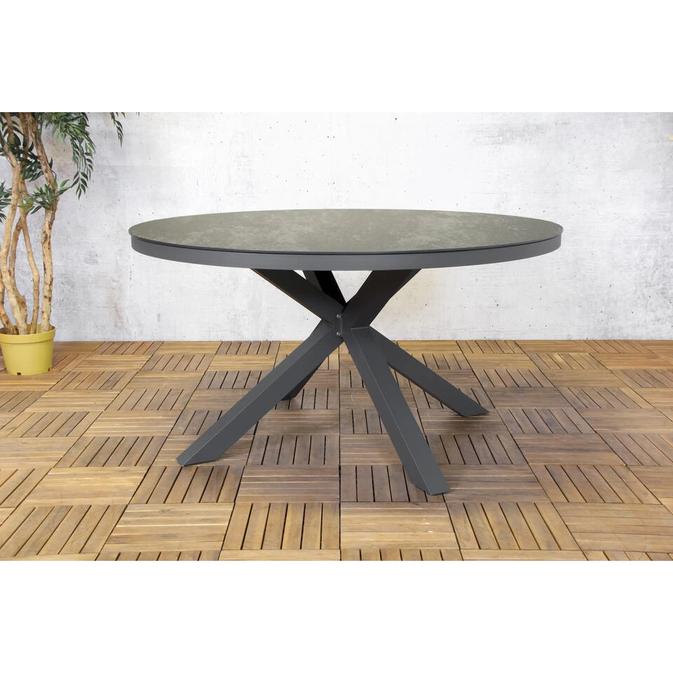 Sens-Line - Bianca Tuintafel - ø140cm - HPL 2 Sens-Line - Bianca Tuintafel - ø140cm - HPL - Afbeelding 2