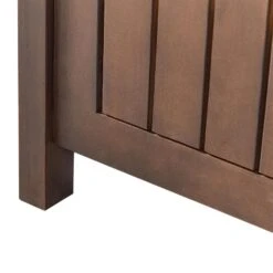 SOVANA - Tuinbank - Donkerhout/Wit - Acaciahout -Beliani Winkel 1ff58812e41f48aab97791446a986ba1