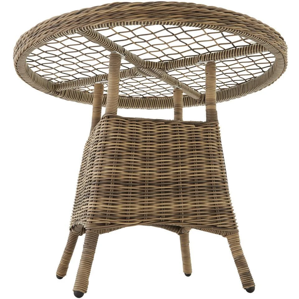 Tectake Aluminium Tuintafel Met Glasplaat 91x73,5cm, Natuur 4 Tectake Aluminium Tuintafel Met Glasplaat 91x73,5cm, Natuur - Afbeelding 4