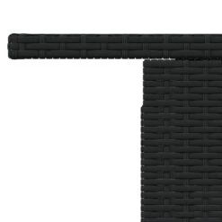 VidaXL - Tuintafel - Zwart - Poly Rattan En Acaciahout - 100x55x73 Cm -Beliani Winkel 20956ac940144e6796896e295fbbb56e