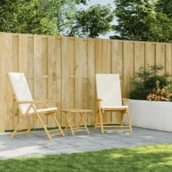 VidaXL - Inklapbare Tuinstolen - Kussens - Bruin - Bamboe - 2 Stuks -Beliani Winkel 20a955f8d38a46599cdad081ec962b0b