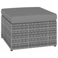 VidaXL - Tuinstoelen - Antraciet - Poly Rattan - Met Voetenbank -Beliani Winkel 20de8885672f4dbcab01f4681c439d47