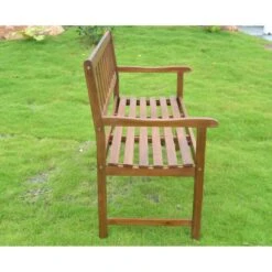 Sens-Line - Owen 2-zits-bank - 120cm - Hout -Beliani Winkel 213b7c7b0ce949b99b277095790a13ee