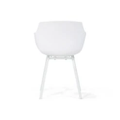 Merkloos Tuinstoel Kunststof Wit Lifestyle Garden Furniture Salina Wit -Beliani Winkel 215b0a7490df4ea7950d3345a86c84ca