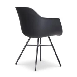 Nolon Noa-Puk Kunststof Tuinstoel Zwart - Zwart Onderstel -Beliani Winkel 220cde1b9d434547beb7a6f187df910c