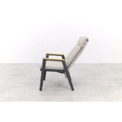 VDG Solaro Verstelbare Dining Tuinstoel - Light Rope / Teak Arm -Beliani Winkel 2276682f720a4e0eaf255c34e92dfddb