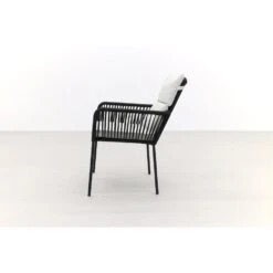 Teresa Dining Rope Tuinstoel - Black 10 Teresa Dining Rope Tuinstoel - Black -Beliani Winkel 2409b53faac5480fbfaeca627dcf3800