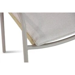 Tuinstoel Stapelbaar Aluminium/rope Taupe-naturel-bruin Coco Penya -Beliani Winkel 2413f75a981146568ddb37951c033e19