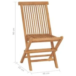 VidaXL - Tuinstoelen - Bruin - Hout - 2 Stuks - Inklapbaar -Beliani Winkel 2483719254394c6ebb66c4eb09c83a4d
